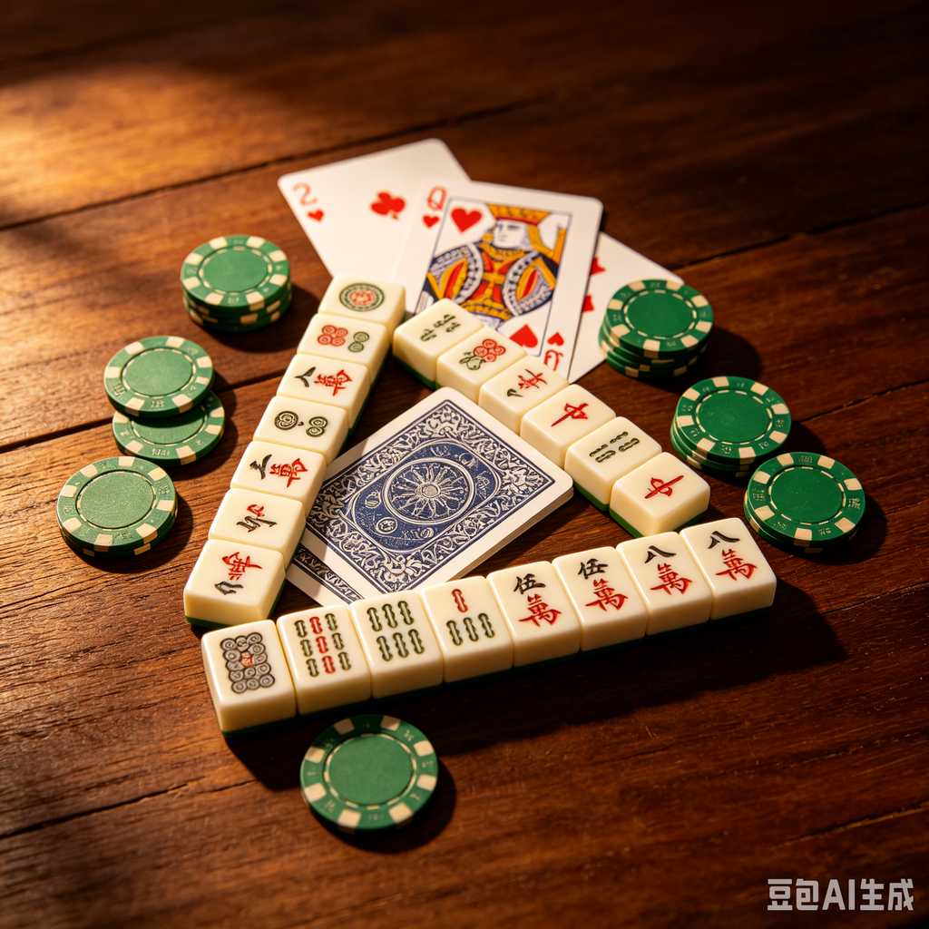 classic oriental board game mahjong