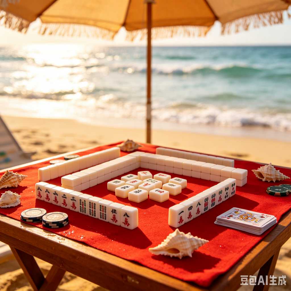mini travel mahjong set lightweight